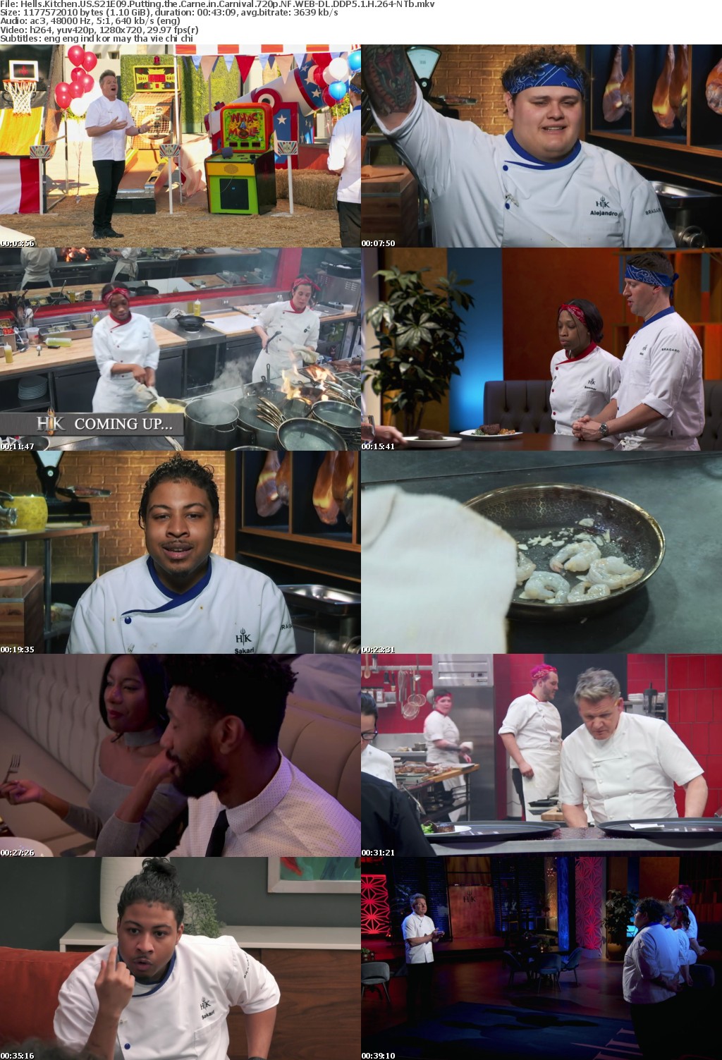 Hells Kitchen US S21E09 Putting the Carne in Carnival 720p NF WEBRip DDP5 1 x264-NTb