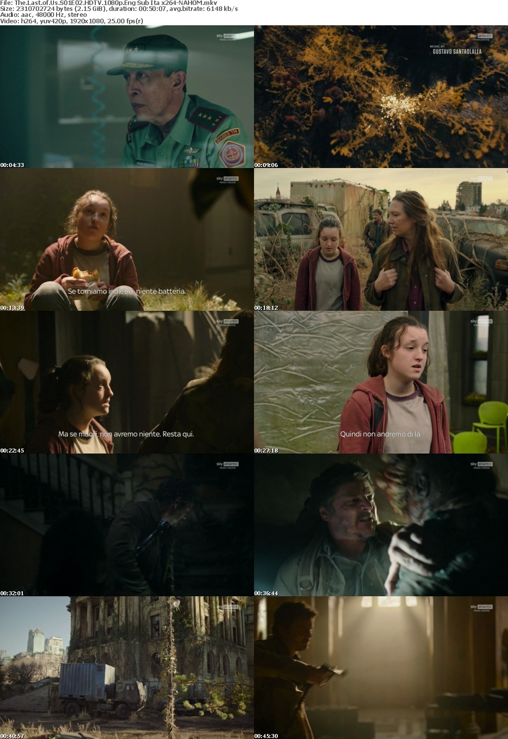 The Last of Us S01E02 HDTV 1080p Eng Sub Ita x264-NAHOM