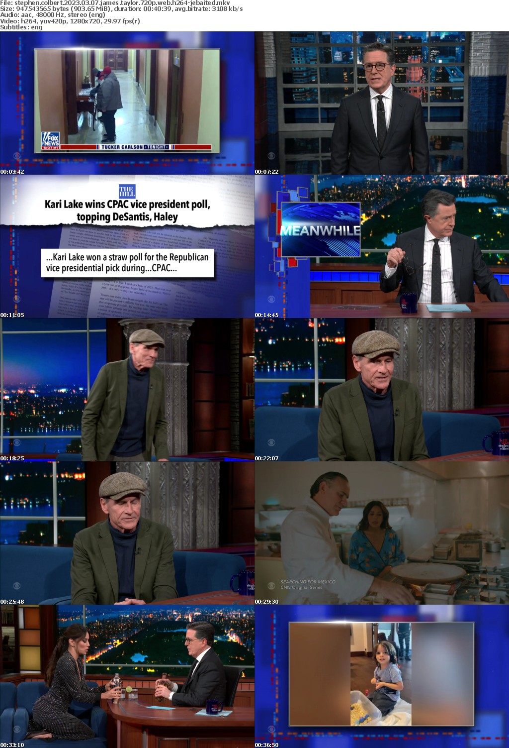 Stephen Colbert 2023 03 07 James Taylor 720p WEB H264-JEBAITED