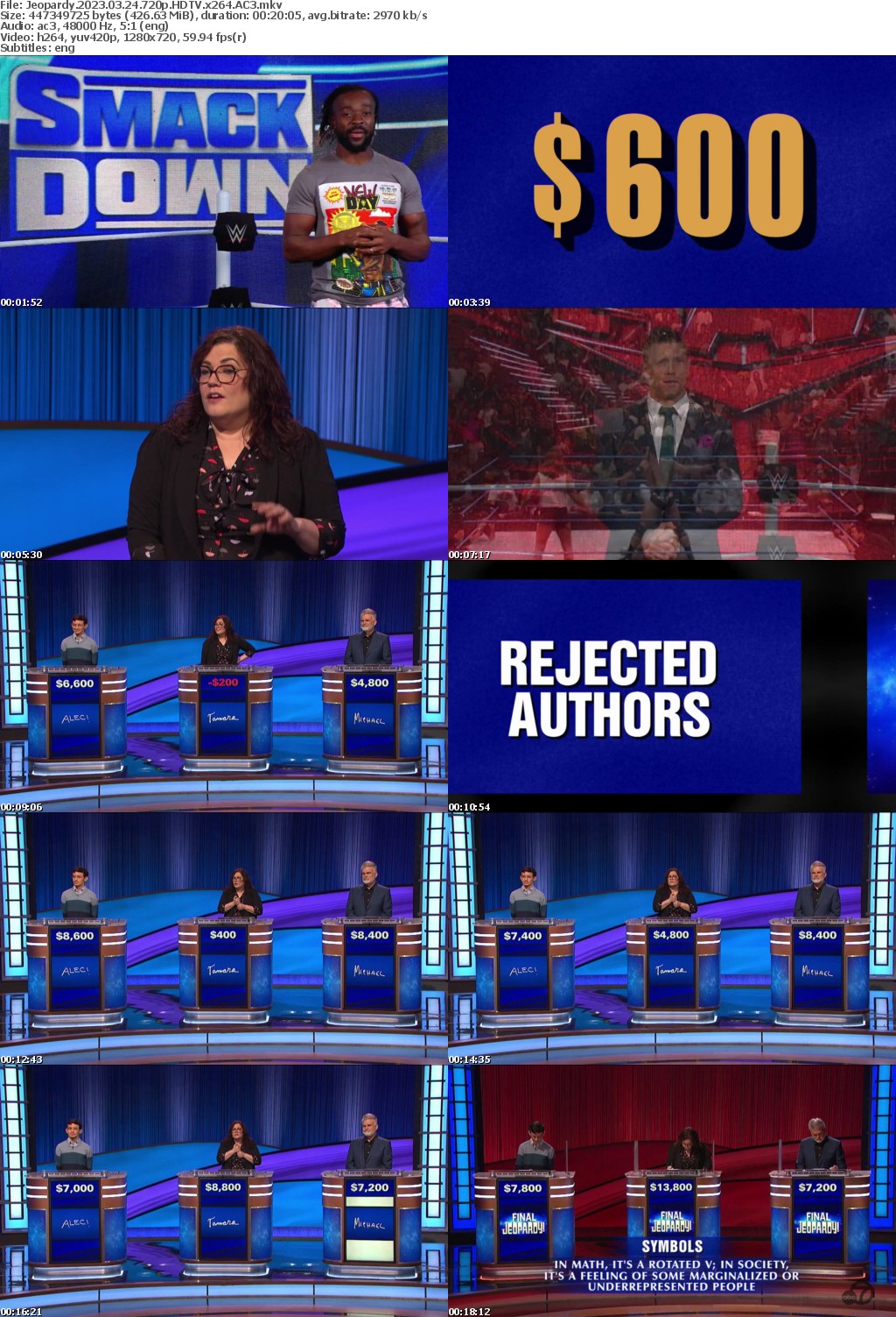 Jeopardy 2023 03 24 720p HDTV x264 AC3 atgoat