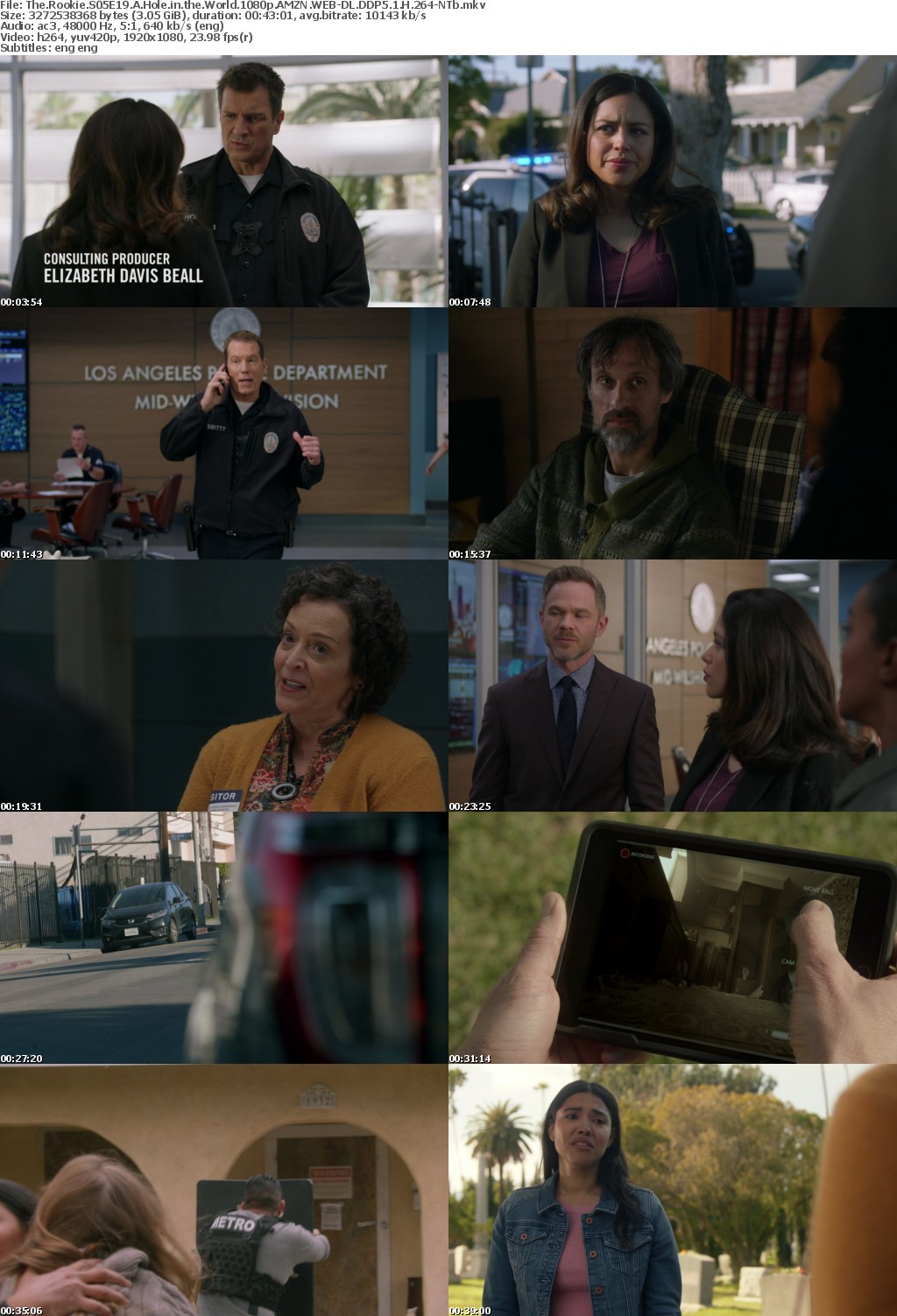 The Rookie S05E19 A Hole in the World 1080p AMZN WEBRip DDP5 1 x264-NTb
