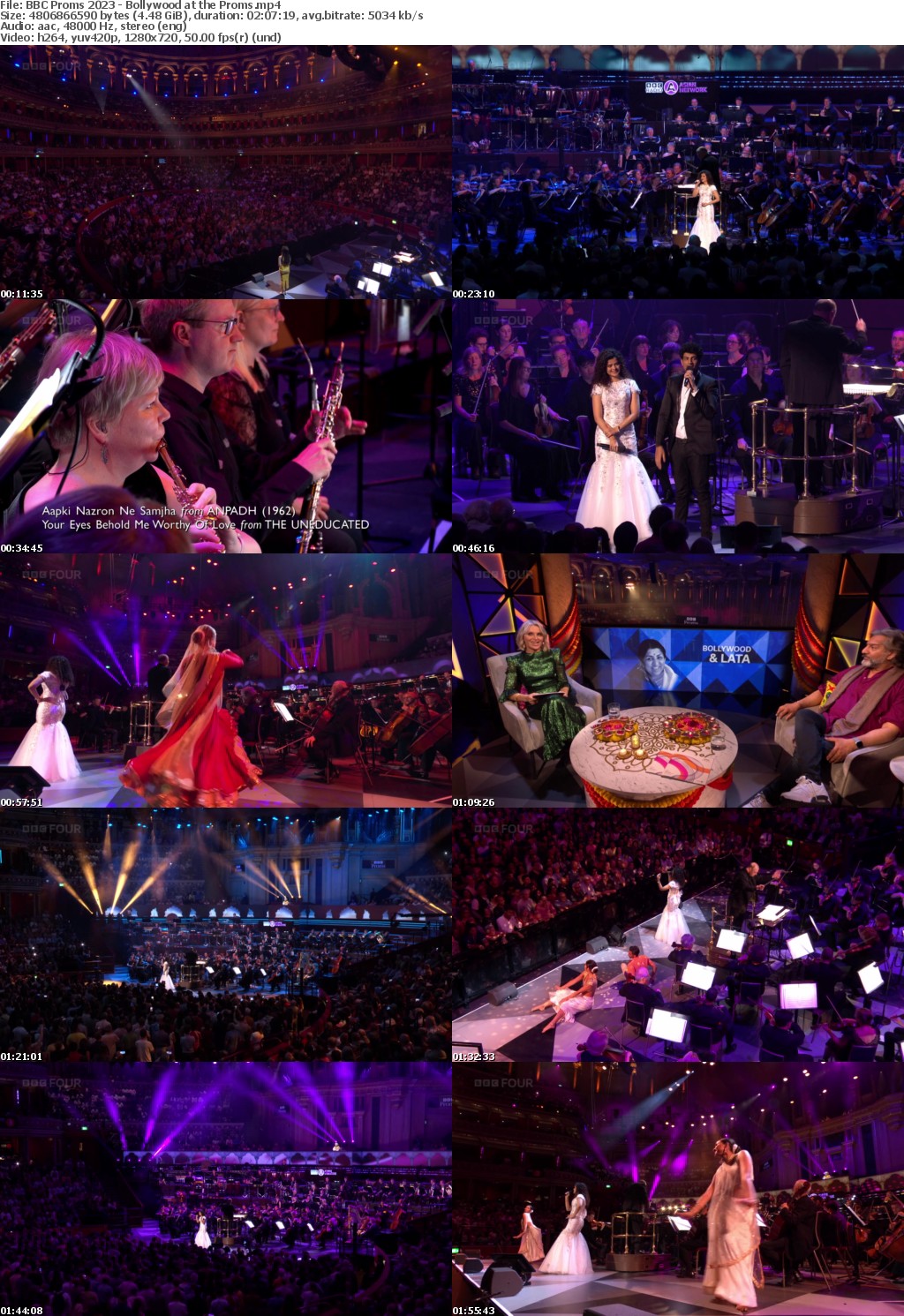 BBC Proms 2023 - Bollywood at the Proms (1280x720p HD, 50fps, soft Eng subs)