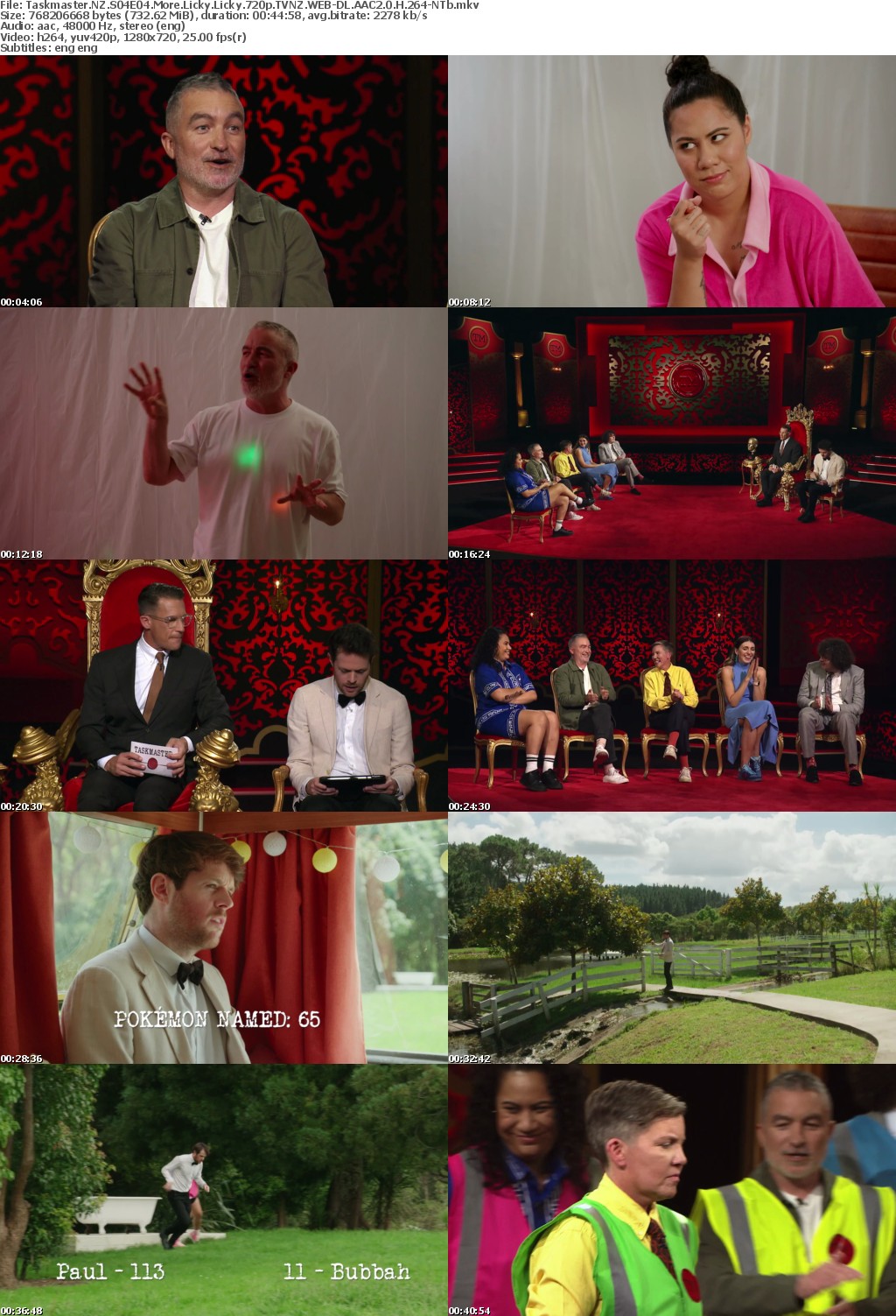 Taskmaster NZ S04E04 More Licky Licky 720p TVNZ WEB-DL AAC2 0 H 264-NTb