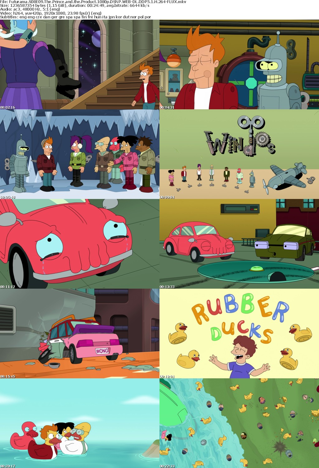 Futurama S08E09 The Prince and the Product 1080p DSNP WEB-DL DDP5 1 H 264-FLUX