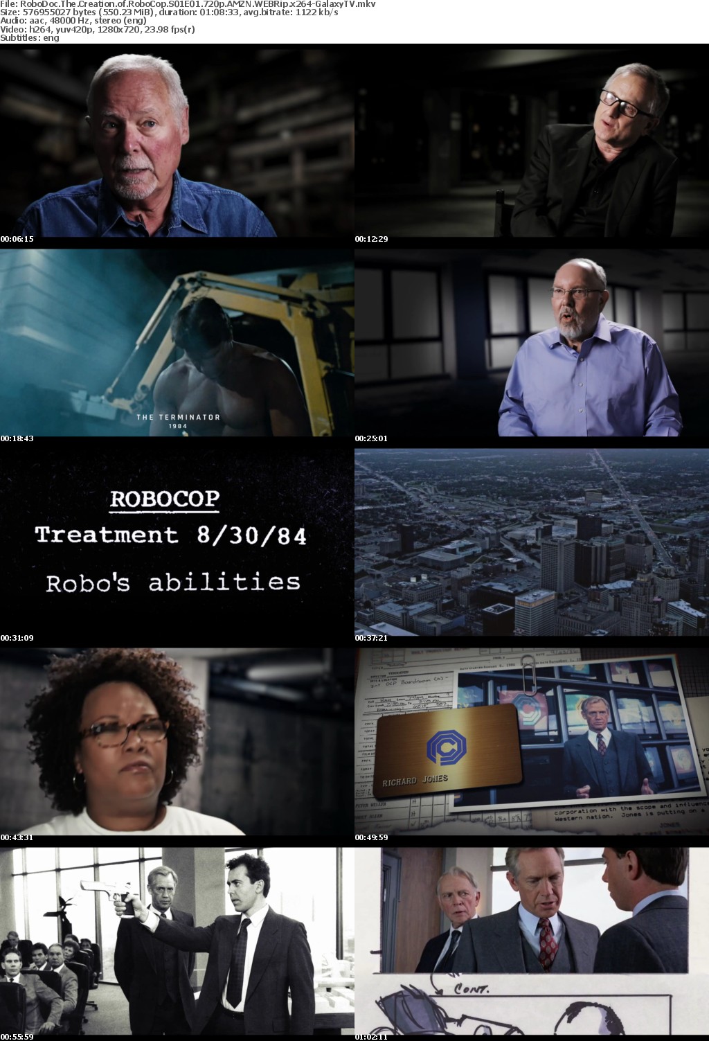 RoboDoc The Creation of RoboCop S01 COMPLETE 720p AMZN WEBRip x264-GalaxyTV