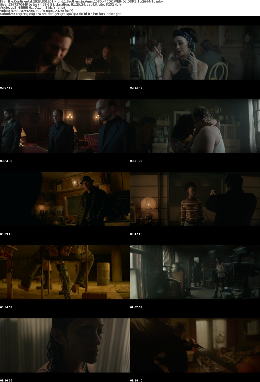 The Continental 2023 S01E01 Night 1 Brothers in Arms 1080p PCOK WEB-DL DDP5 1 x264-NTb