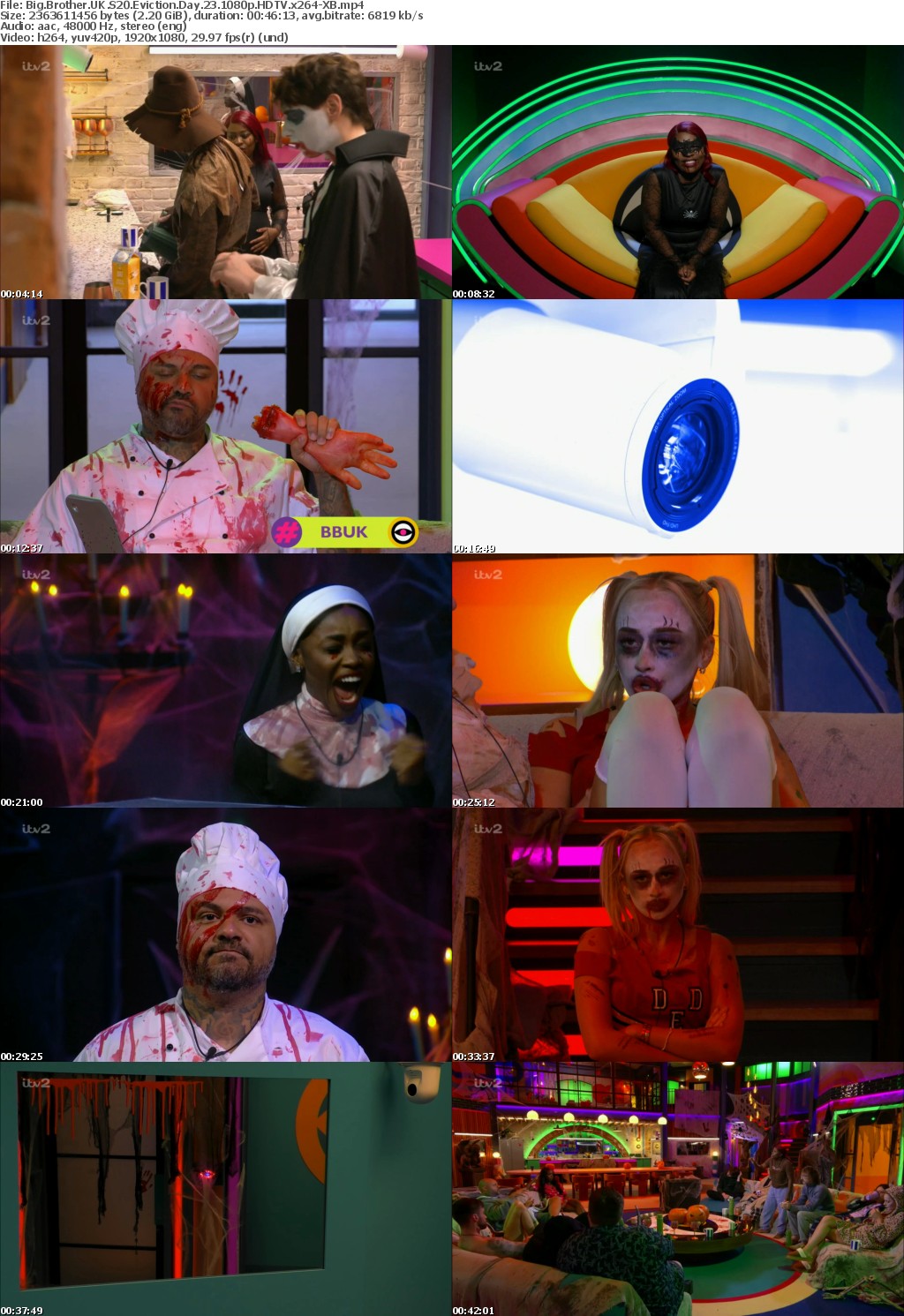 Big Brother UK S20 Eviction Day 23 1080p HDTV x264-XB