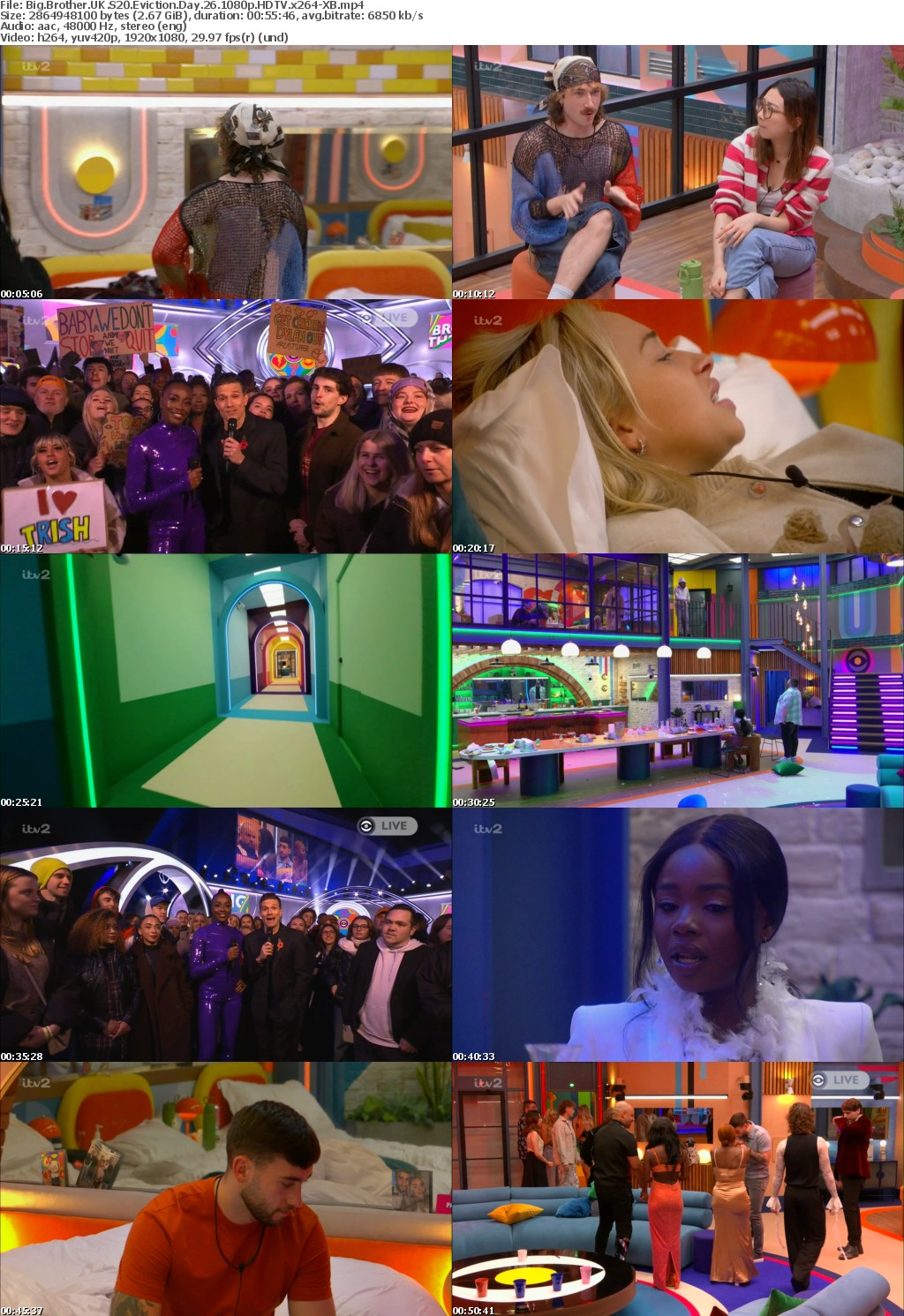 Big Brother UK S20 Eviction Day 26 1080p HDTV x264-XB