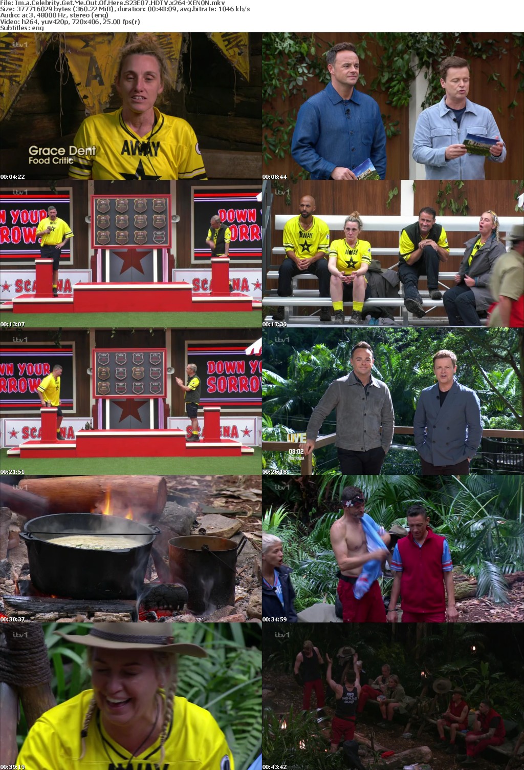 Im a Celebrity Get Me Out Of Here S23E07 HDTV x264-XEN0N