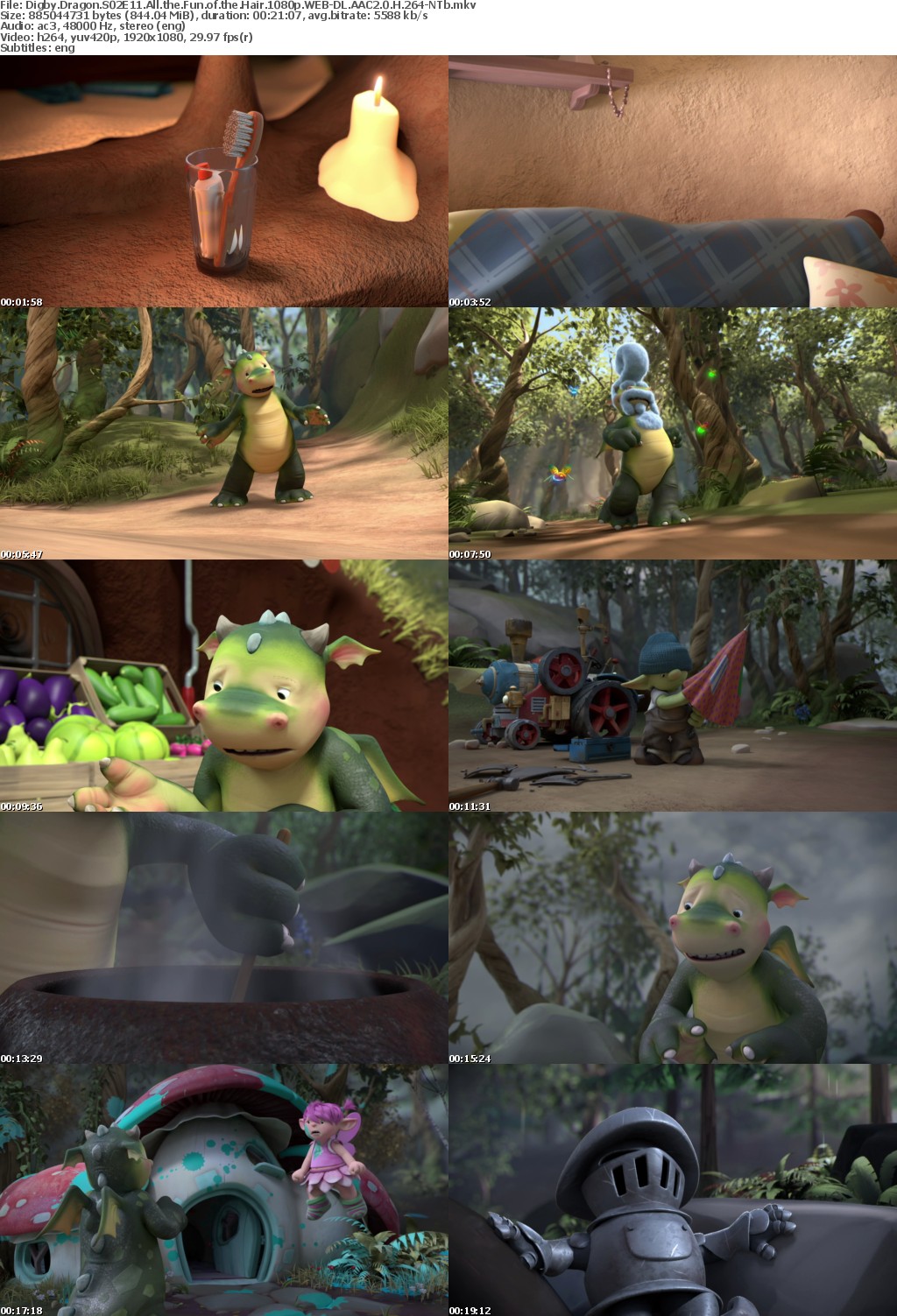 Digby Dragon S02E11 All the Fun of the Hair 1080p WEB-DL AAC2 0 H 264-NTb