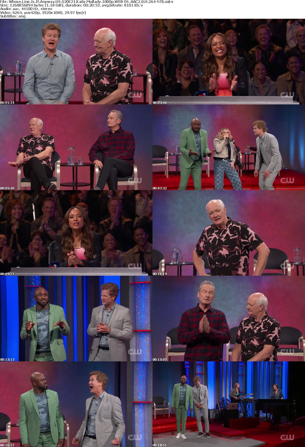 Whose Line Is It Anyway US S20E21 Kaila Mullady 1080p WEB-DL AAC2 0 H 264-NTb