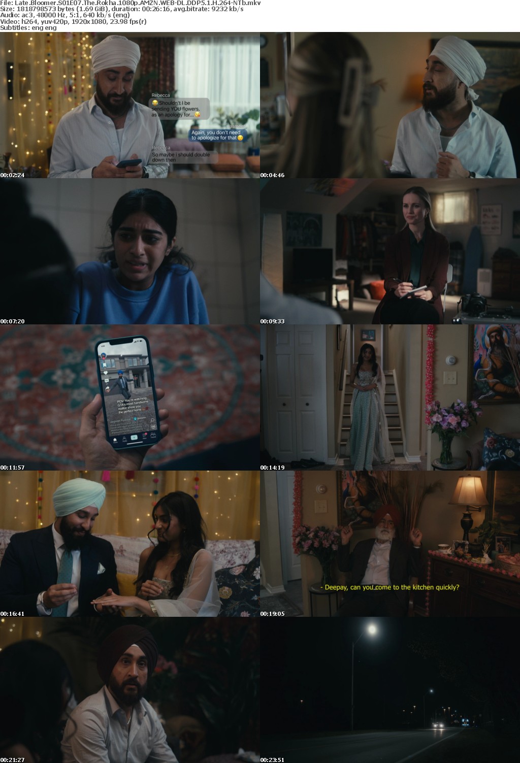 Late Bloomer S01E07 The Rokha 1080p AMZN WEB-DL DDP5 1 H 264-NTb