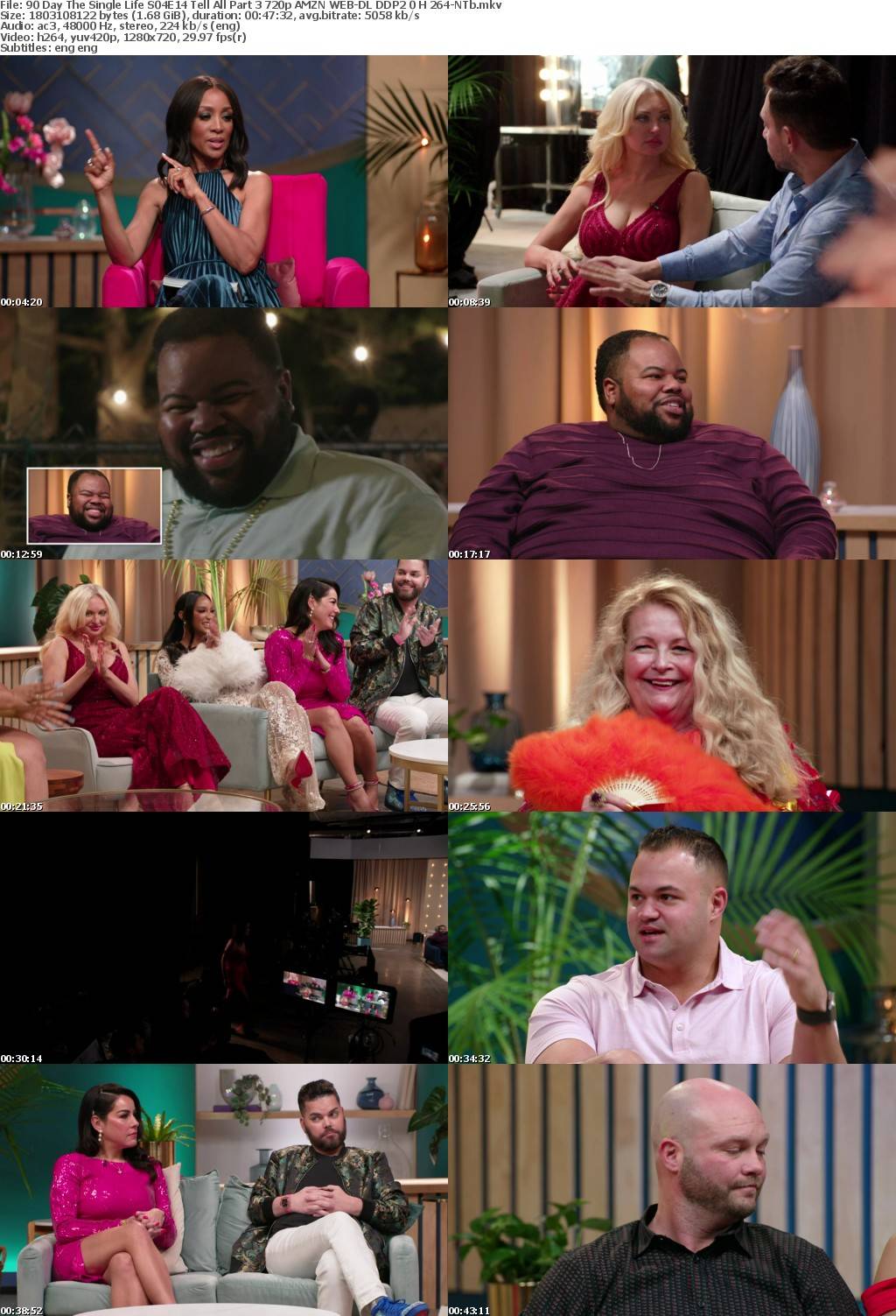 90 Day The Single Life S04E14 Tell All Part 3 720p AMZN WEB-DL DDP2 0 H 264-NTb