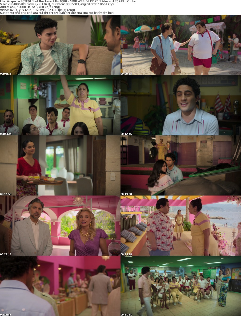 Acapulco S03E01 Just the Two of Us 1080p ATVP WEB-DL DDP5 1 Atmos H 264-FLUX