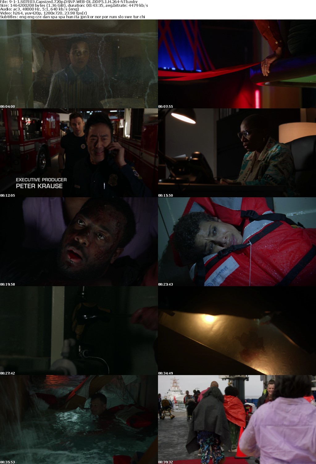 9-1-1 S07E03 Capsized 720p DSNP WEB-DL DDP5 1 H 264-NTb