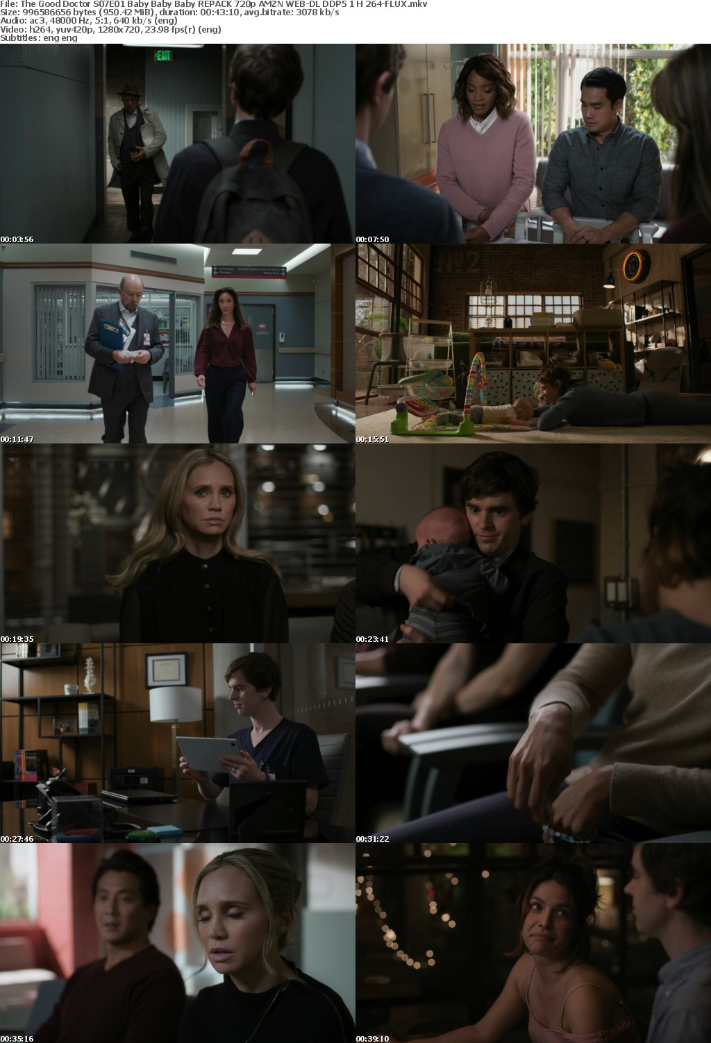 The Good Doctor S07E01 Baby Baby Baby REPACK 720p AMZN WEB-DL DDP5 1 H 264-FLUX