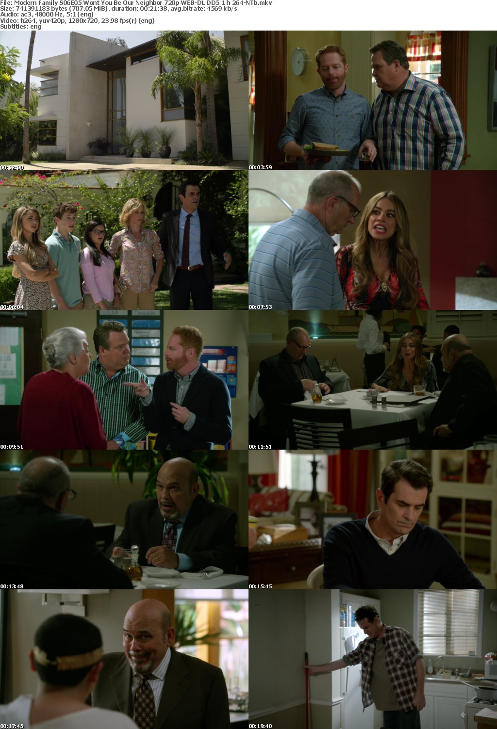 Modern Family S06E05 Wont You Be Our Neighbor 720p WEB-DL DD5 1 h 264-NTb